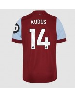 West Ham United Mohammed Kudus #14 Domácí Dres 2023-24 Krátký Rukáv